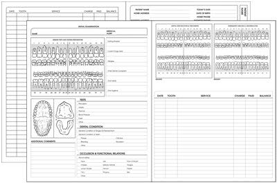 Dental Medical History Form Booklet - 4-Page Dentist Office Forms (DF9444, 11