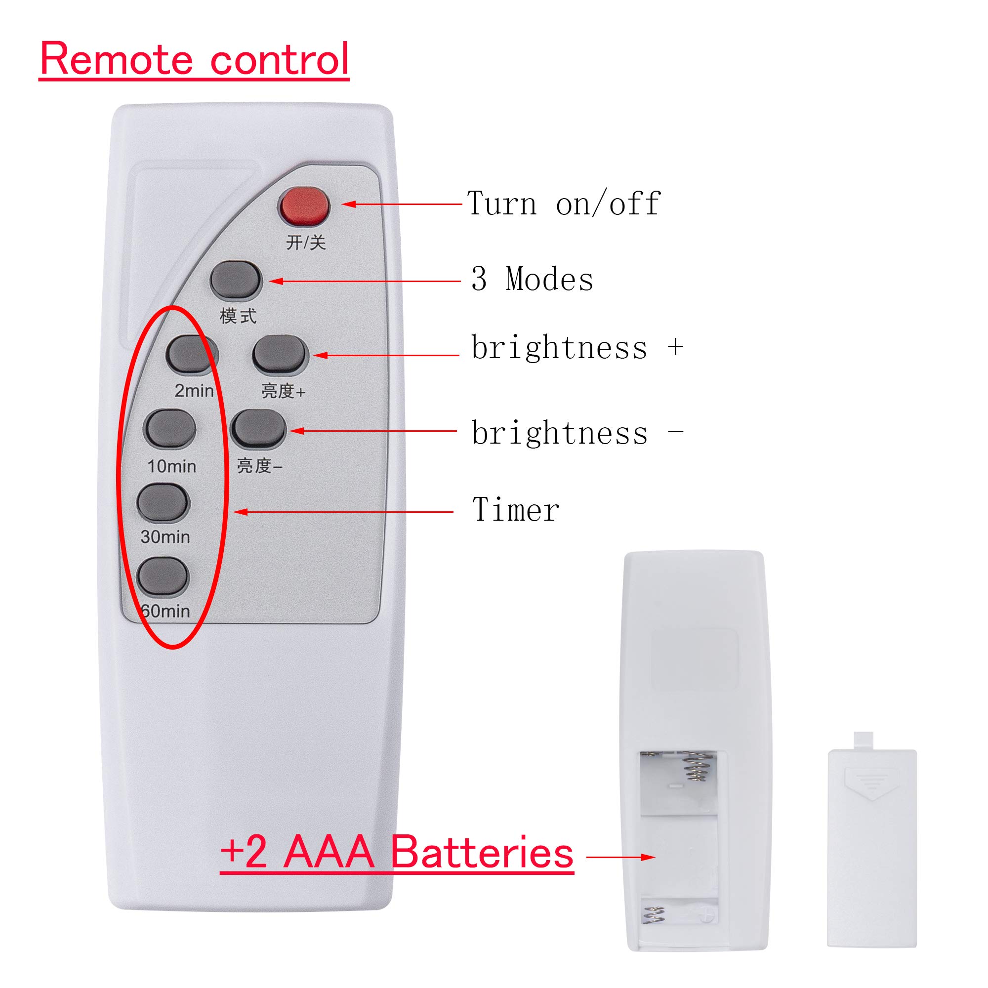 Wireless LED Table Lamp with Remote Control - USB Powered, Dimmable, Bamboo & Beige - Perfect for Bedroom, Living Room, and Office Decor