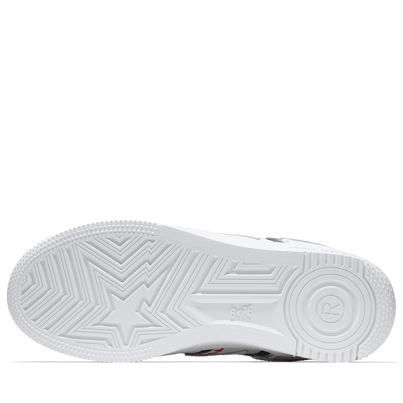 Original BAPE Shark Bape Sta M2 Sneakers in White - Stylish Streetwear for Men & Women | Perfect for Casual Outfits & Urban Fashion