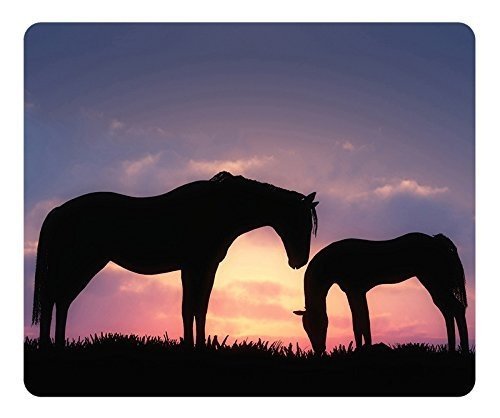 Premium Sunset Silhouette Gaming Mouse Pad - Natural Eco-Friendly Rubber Base for Wired/Wireless/Bluetooth Mice - Durable Desk Accessory for PC Gaming & Office Work - Perfect Gift for Gamers & Professionals