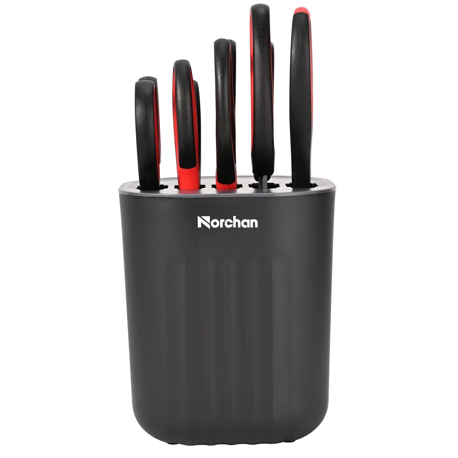 Premium 5-Piece Stainless Steel Kitchen Scissors Set with Holder - Heavy Duty Multipurpose Cooking Shears for Meat, Herbs, Poultry & More (Black) - Perfect for Food Prep, Crafting & Household Use