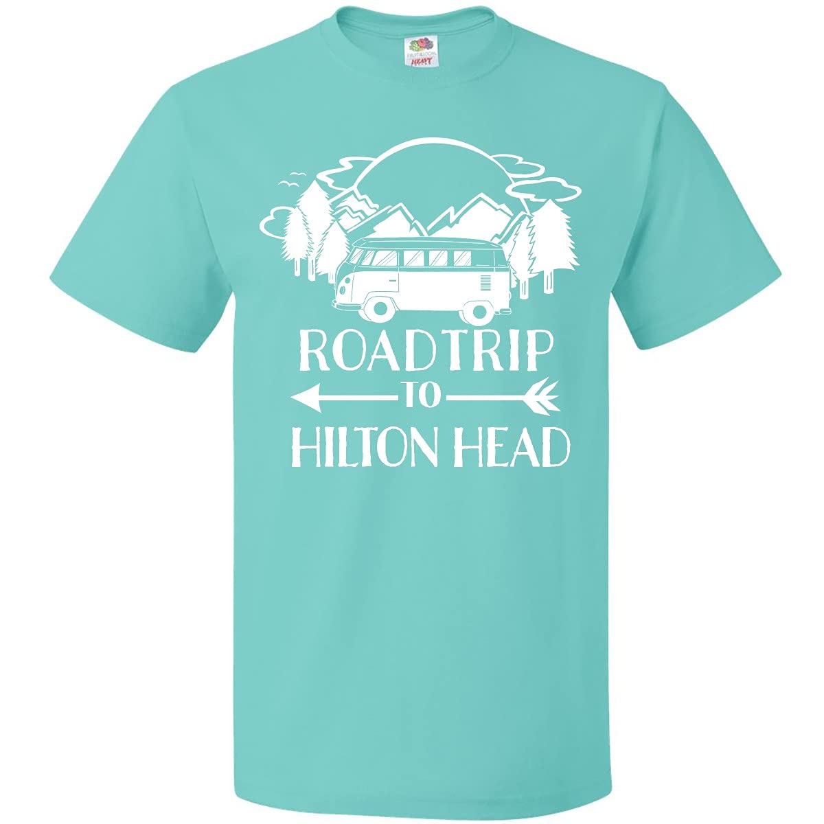Inktastic Road Trip to Hilton Head T-Shirt - Comfortable Travel Graphic Tee for Vacation, Beach Getaway & Road Trips