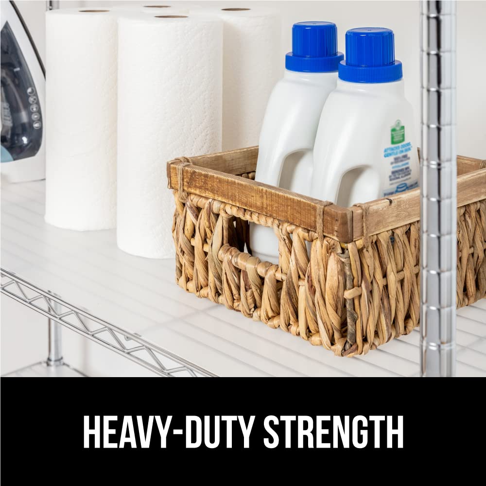 GORILLA GRIP ShelfGuard Wire Shelf Liners (Set of 6) - 18x48 Inch Clear Waterproof Shelf Liners for Amazon Basics Shelving Units | Non-Slip Organizer for Metal Rack Shelves, Kitchen Cabinets, Pantry & Cupboards | Perfect for Food Storage, Spice Organization & Home Decluttering
