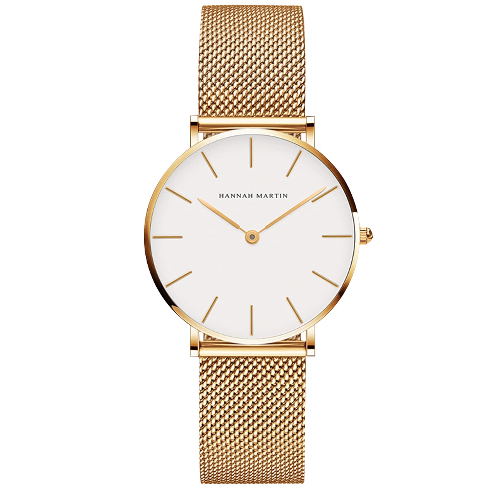 RORIOS Women's Waterproof Analog Quartz Watch - Stainless Steel Strap Minimalist Wristwatch for Women & Girls | Ultra-Thin Fashion Watch for Everyday Wear, Office & Special Occasions