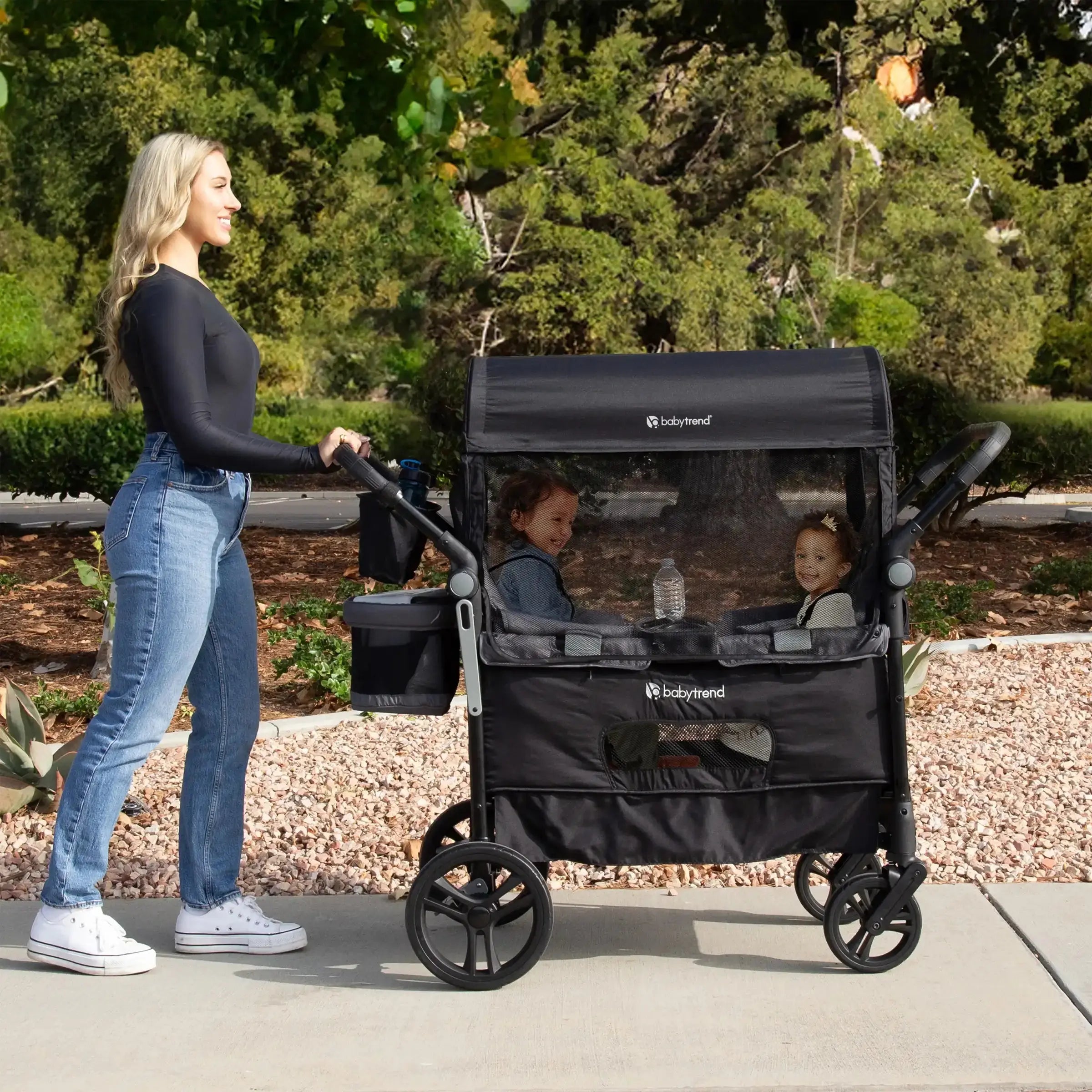Quest 3-in-1 Stroller Wagon - Desert Black (Walmart Exclusive) | Versatile Baby Stroller & Wagon Combo for Shopping, Beach Trips & Family Outings