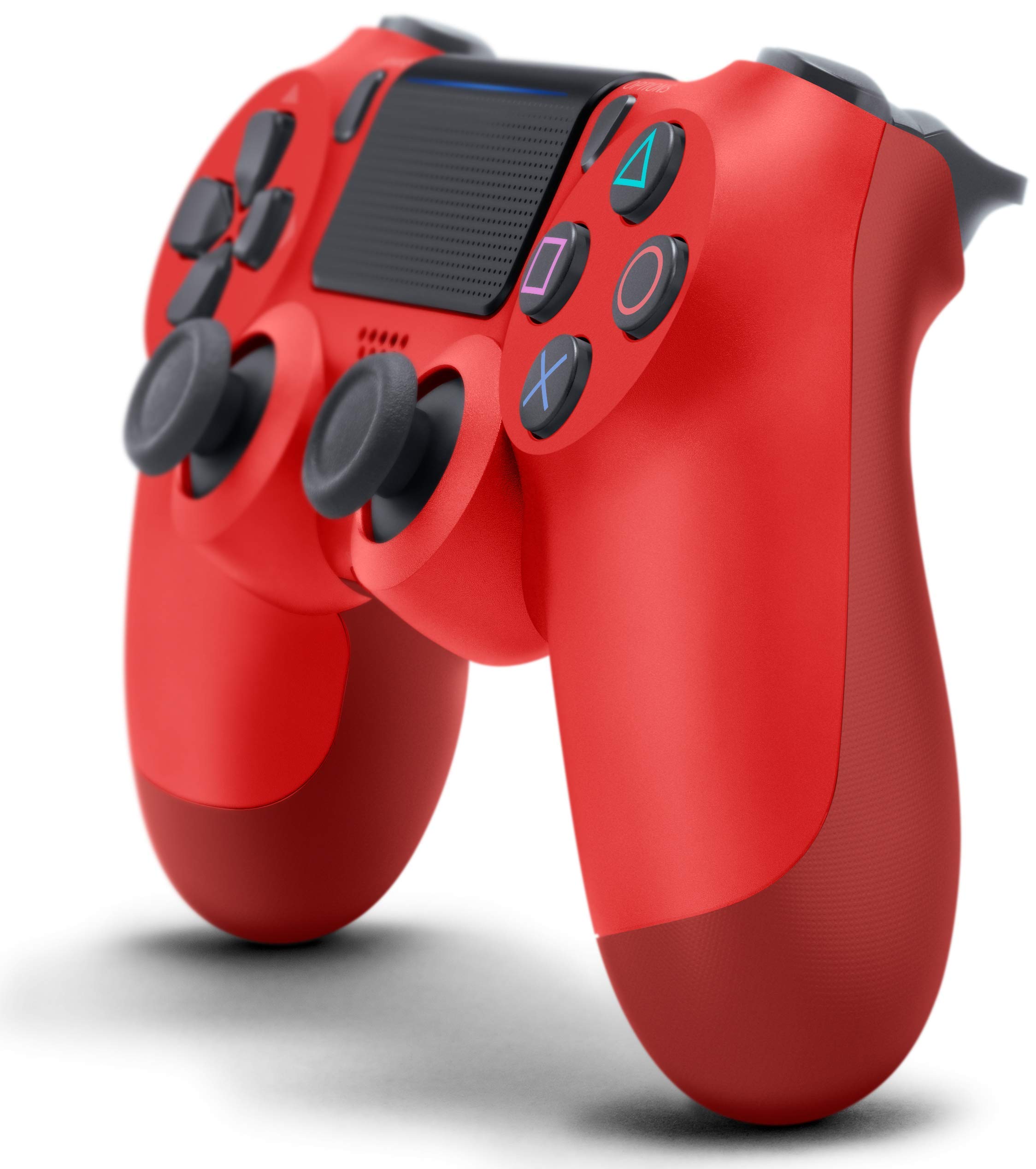 Renewed Sony DualShock 4 Wireless Controller for PS4 - Magma Red | Official PlayStation 4 Gamepad with Precise Controls | Perfect for Gaming, Streaming & Multiplayer Sessions