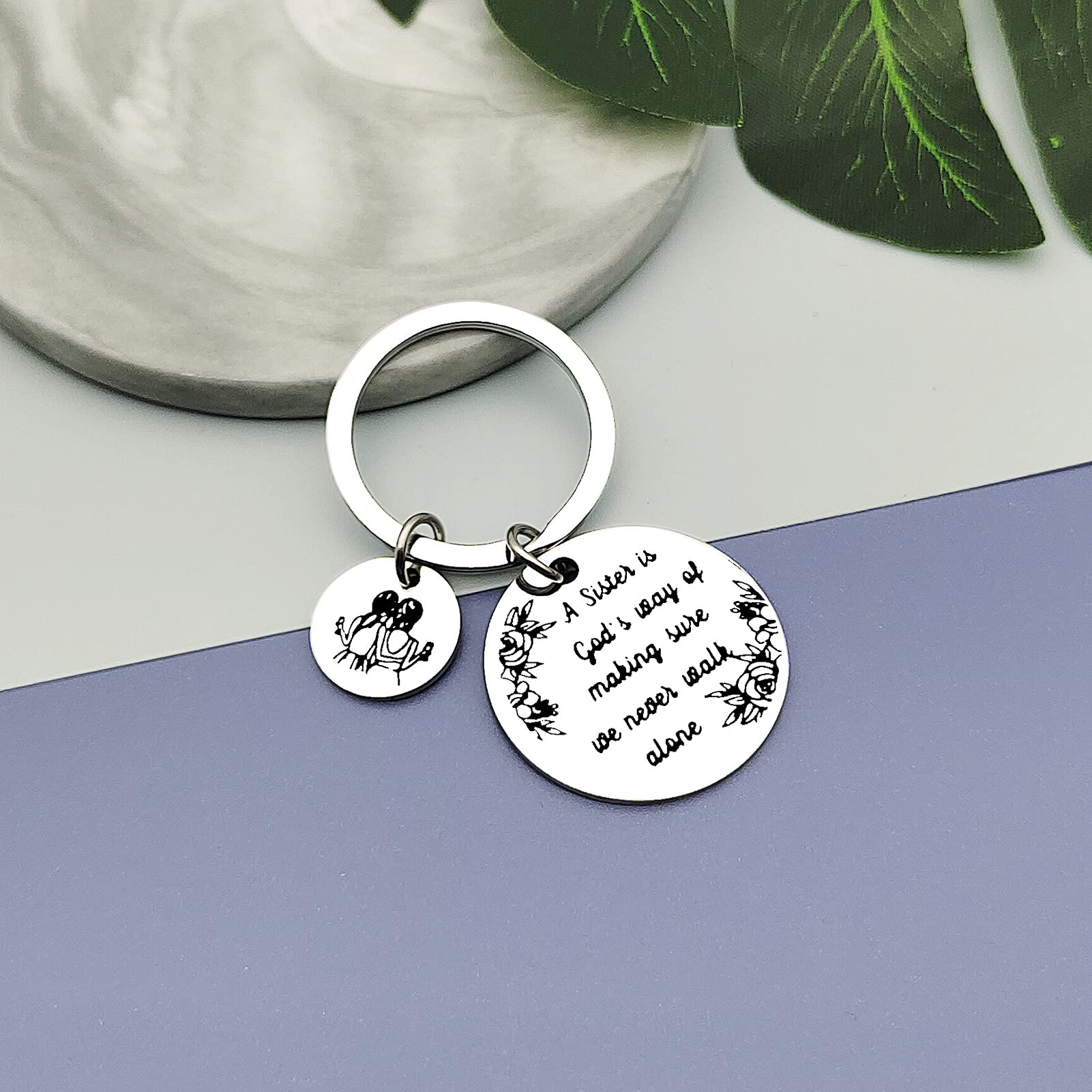 Best Friendship Keychain - Cute Sister Gift for Birthday, Christmas, Graduation & Appreciation | Funny Jewelry for Women, Teens & Sister-in-Law | Perfect for Everyday Carry, Keyrings & Heartfelt Gifting