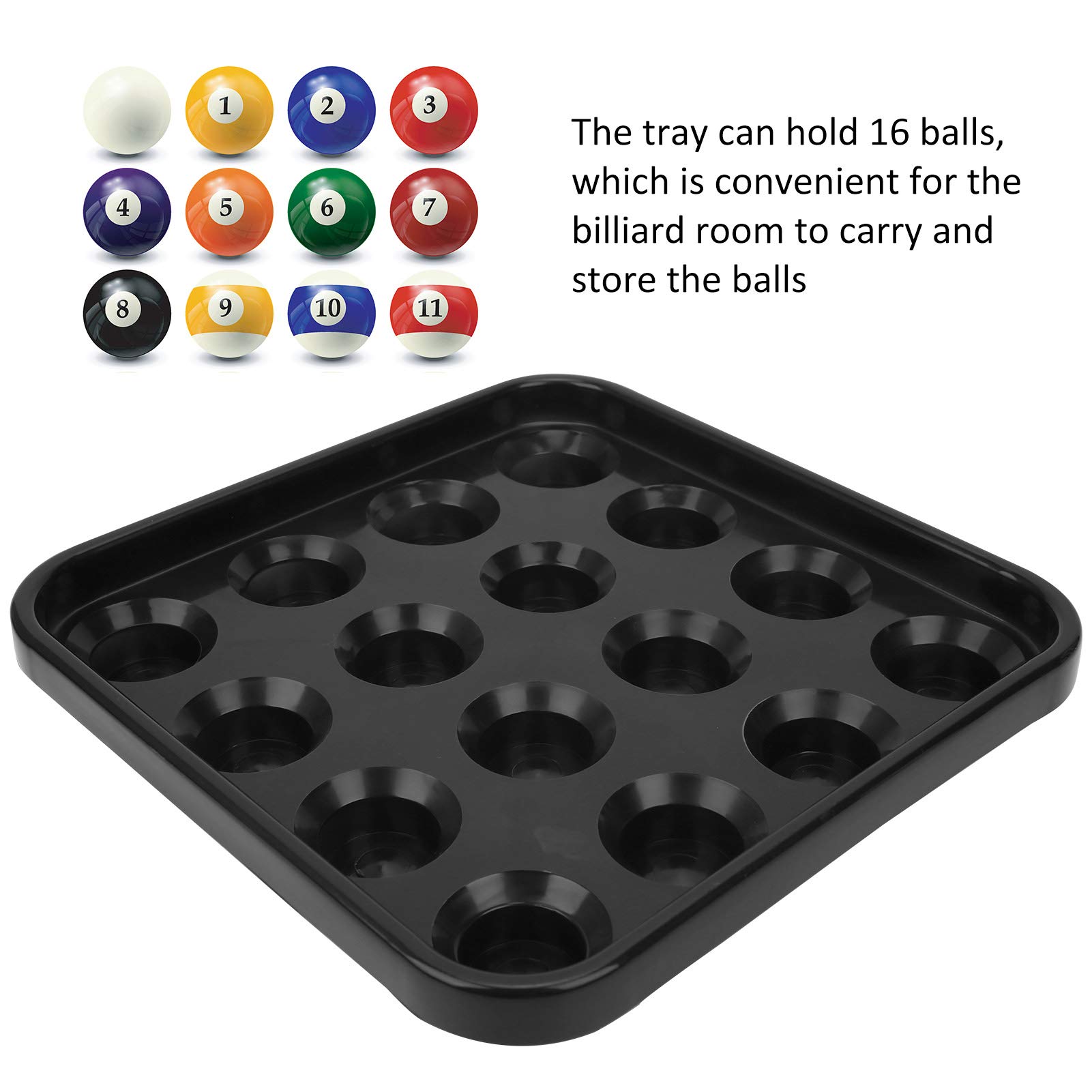 Premium Billiard Ball Holder Tray - Black Pool Table Accessory for Snooker & Mini Billiard Games | Durable Storage Solution for Home & Professional Players | Perfect for Game Rooms, Bars & Recreation Areas