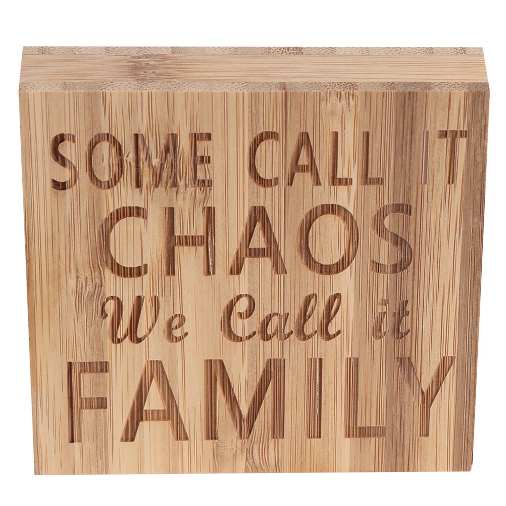ARTIBETTER Decorative Word Plaque - Rustic Wooden Block Sign for Home Wall Decor | Perfect for Farmhouse, Living Room & Bedroom Decorations