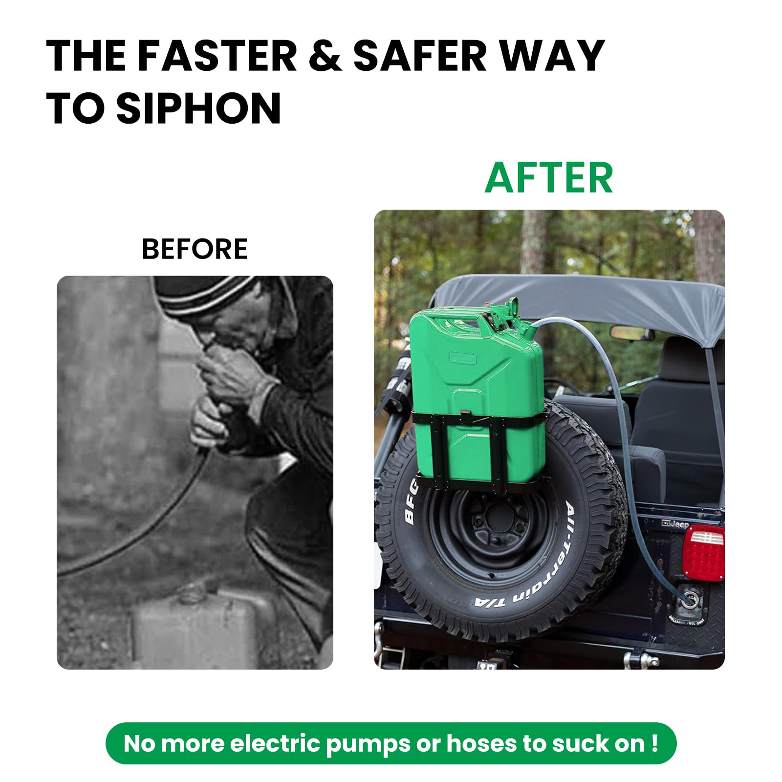 Watflow 6FT Gas Siphon Hose Pump - 1/2
