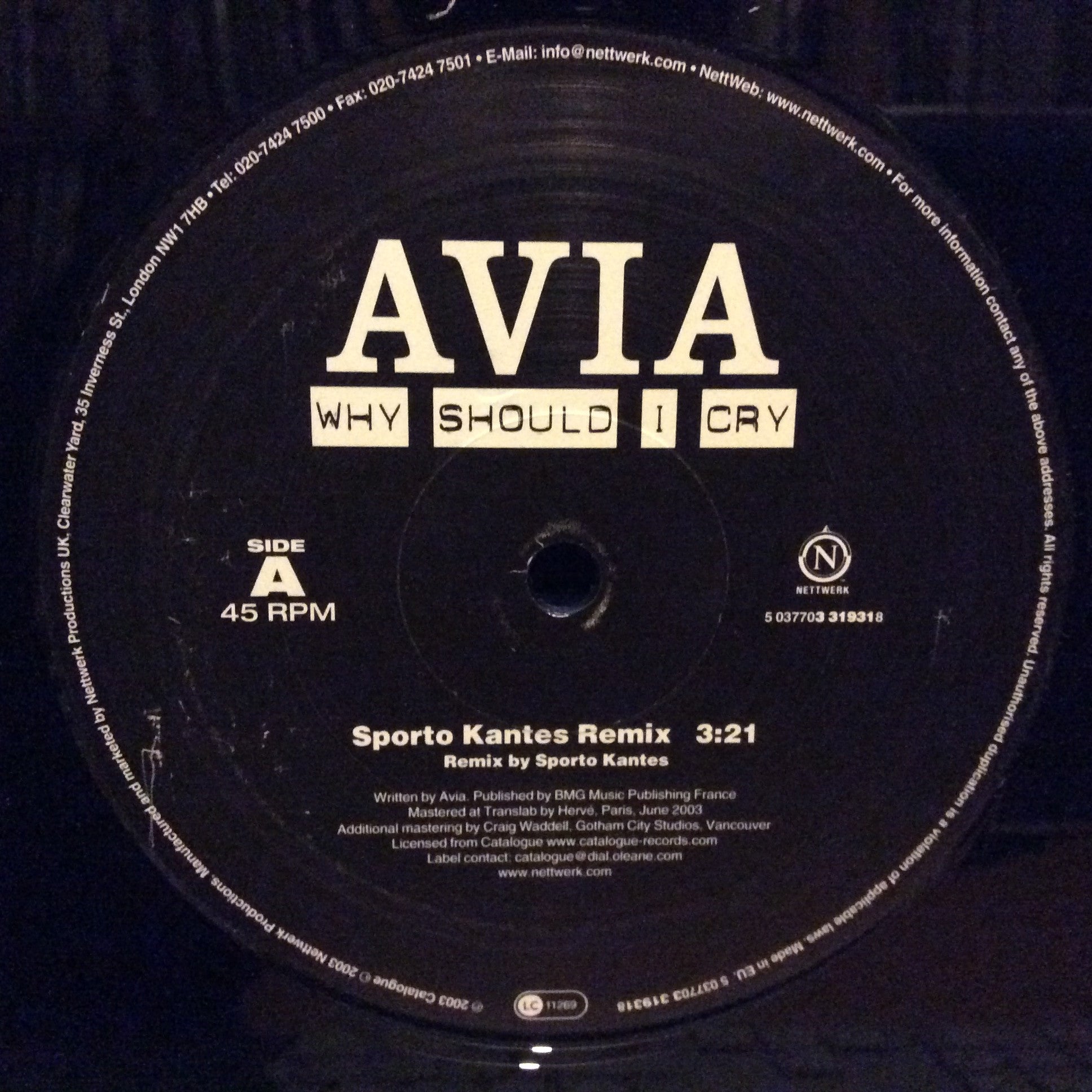 Avia 'Why Should I Cry' 12
