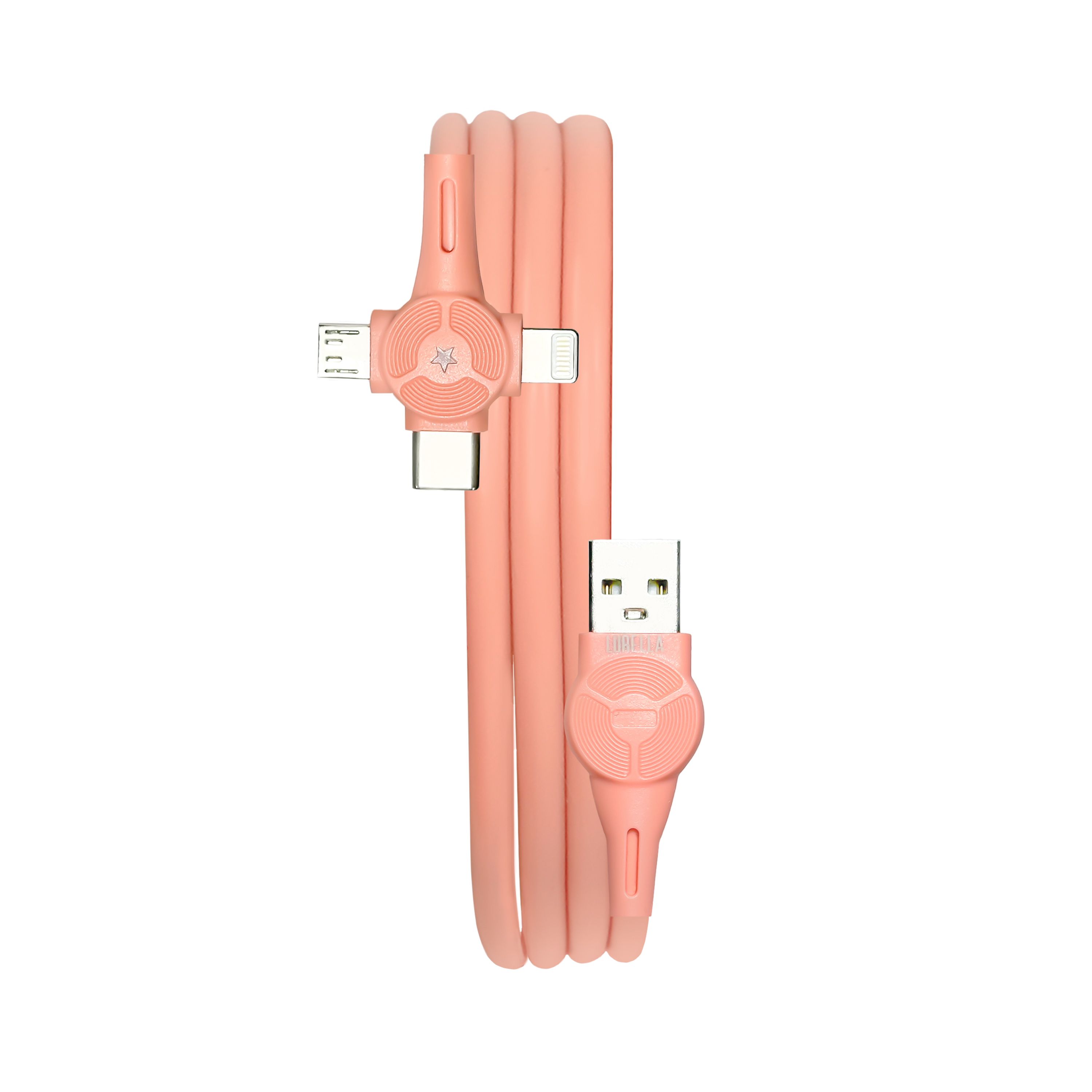 Lurella 3-Pack Fast Charging USB Cables - Durable Phone Charger Set for iPhone & Android - Perfect for Home, Office & Travel