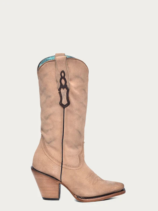 Women's Sand Lamb Pointed Toe Cowboy Boots Z5203 - Stylish Western Boots for Country Rides, Concerts & Fashion Outfits