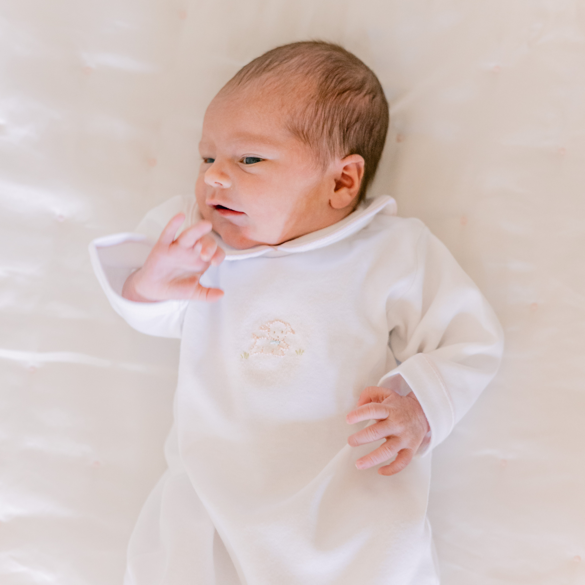 Soft Cotton Knit Puppy Sack for Baby - Cozy & Breathable Newborn Swaddle Blanket for Sleeping, Nursing & Cuddling