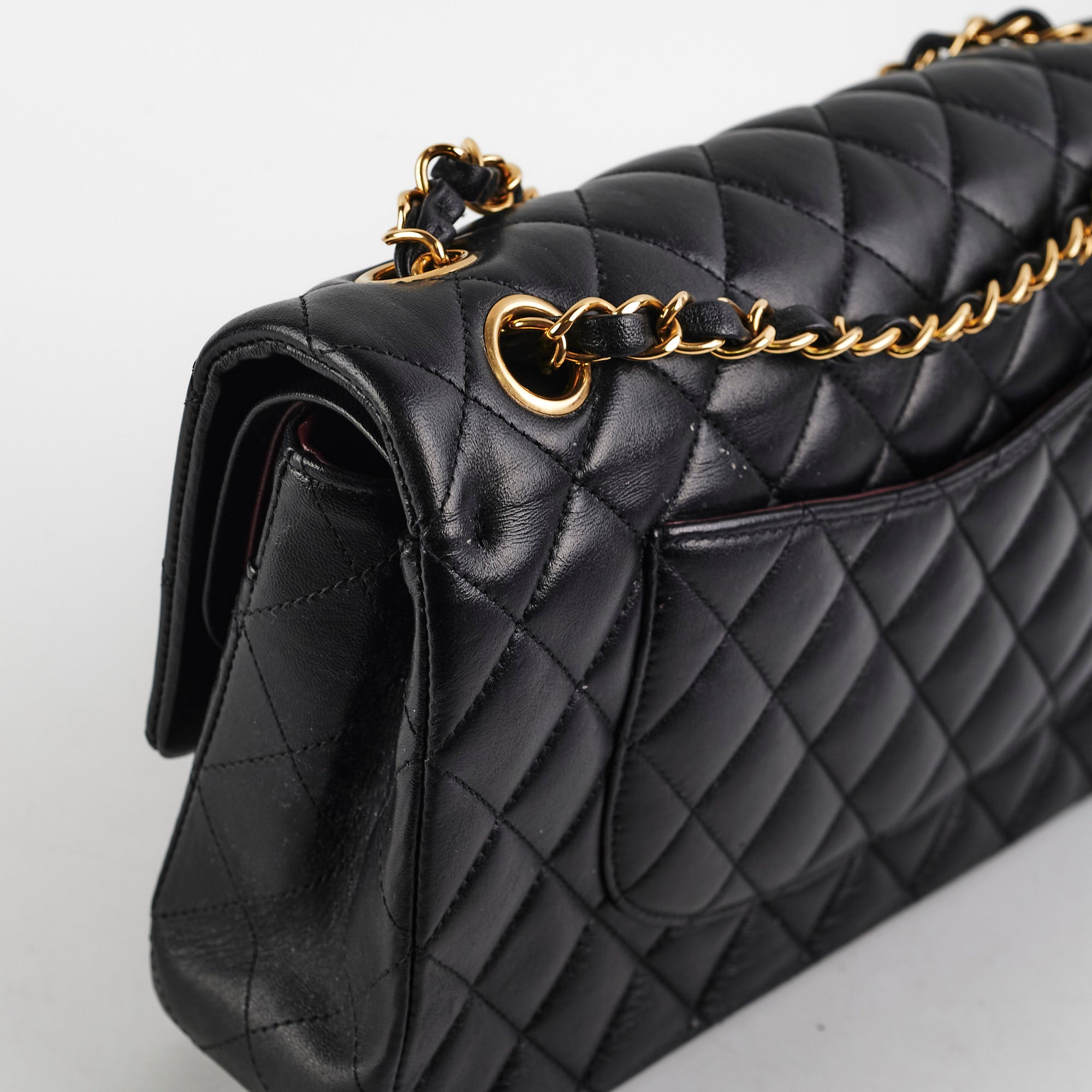 Chanel Medium/Large Quilted Classic Flap Bag in Black with Microchip - Luxury Handbag for Women, Perfect for Parties, Work & Everyday Use