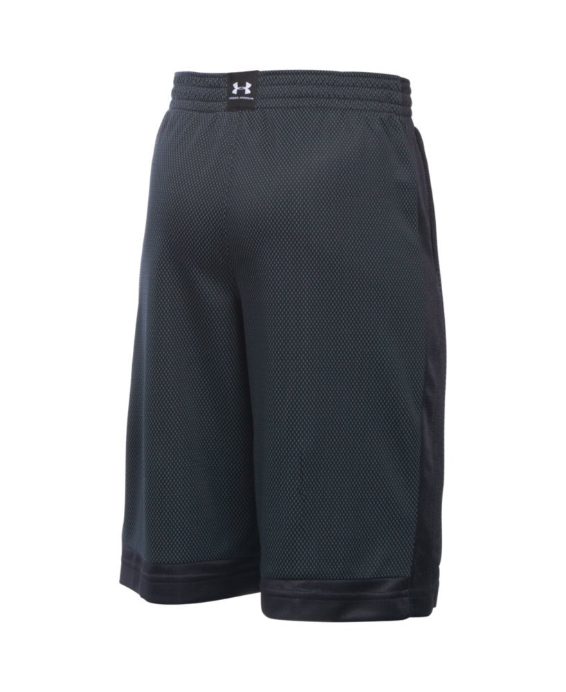 Under Armour Boys' SC30 Top Gun Basketball Shorts - Black/Black/Stealth Gray - XS (7 Big Kids) | Breathable Gym Shorts for Kids Sports & Active Play