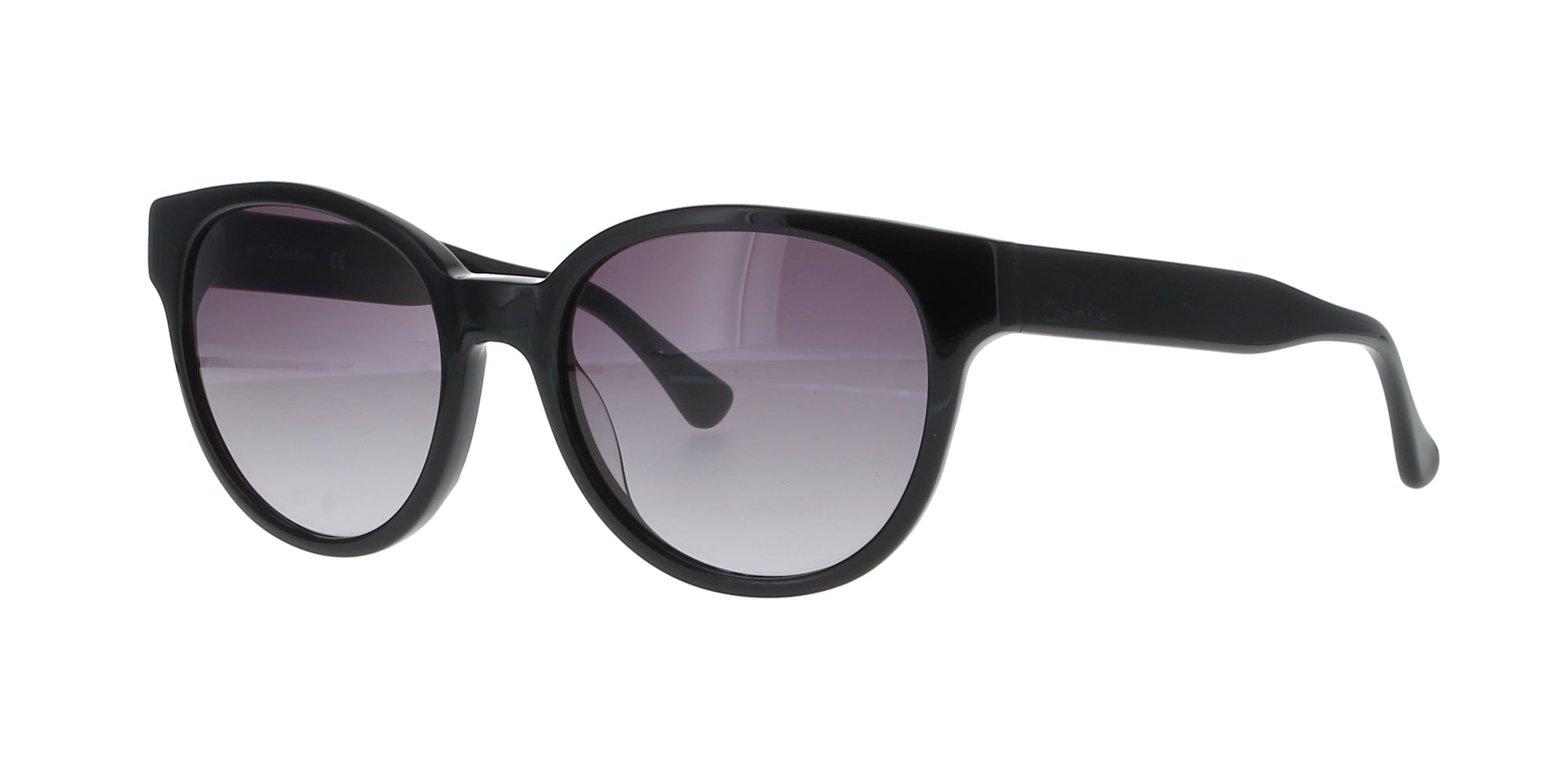 Calvin Klein Black Round Cat Eye Sunglasses for Women - Stylish UV Protection Shades for Outdoor, Beach & Driving