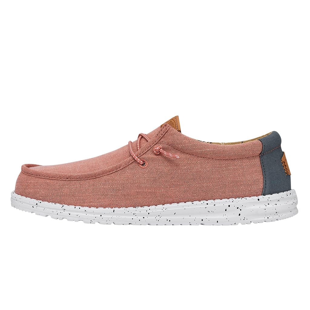 Hey Dude Men's Wally Canvas Loafers - Comfortable Slip-On Shoes for Men | Lightweight Casual Wear for Walking, Travel & Everyday Use