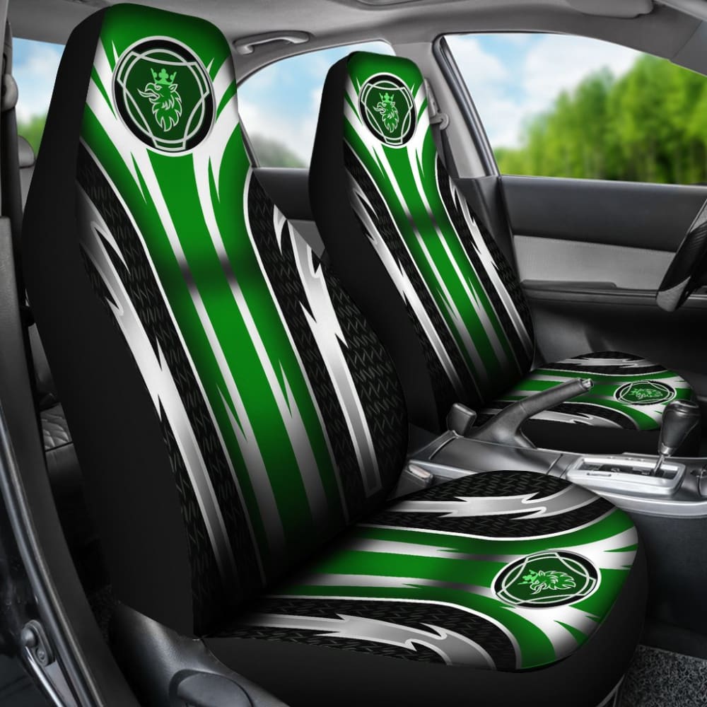 Premium 2-Piece Front Scania Seat Covers in Green (Part #144627) - Durable Protection for Truck & Commercial Vehicle Seats - Ideal for Long Hauls, Work Trucks & Fleet Vehicles
