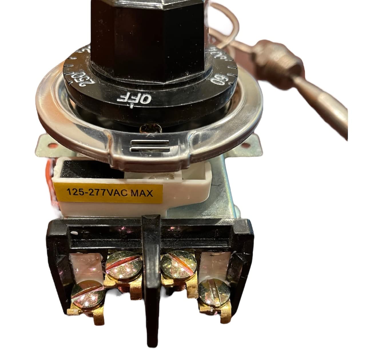 Commercial Steam Table Thermostat - 30A RES 125-277VAC Temperature Controller (60-250°F) for Buffet Tables & Food Warming Stations | Perfect for Restaurants, Catering Services & Buffet Setups