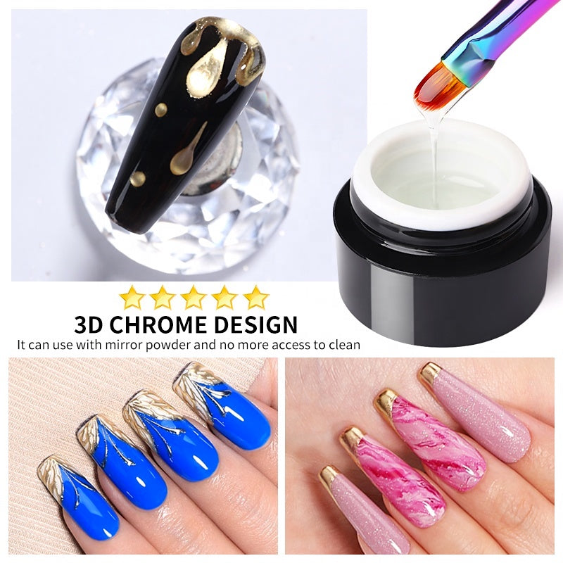 5 in 1 Gel Nail Polish Set - Born Pretty Long Lasting Nail Art Kit for DIY Manicure at Home, Salon & Party Use