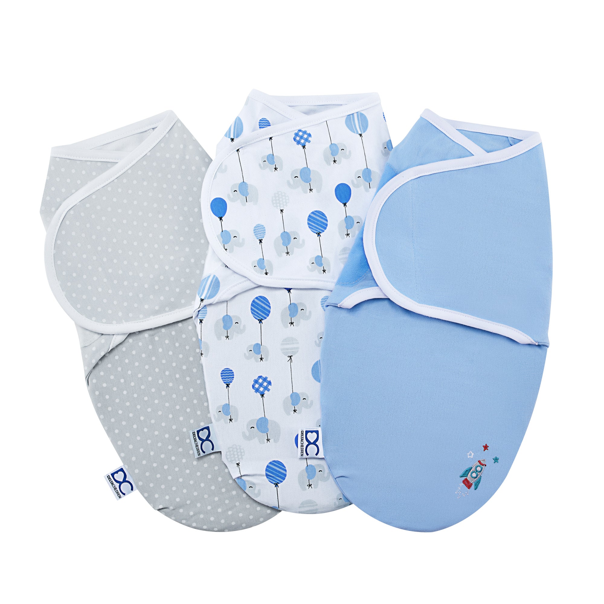 Little Lambs Adjustable Swaddle Wrap - 3 Pack for Newborns 0-3 Months (4-7 lbs) | Soft Baby Swaddle Blankets for Secure Sleep & Comfort | Perfect for Nursery, Travel & Swaddling