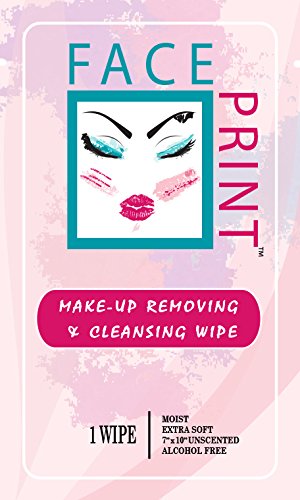 Premium Make-Up Removing Wipes - 100 Individually Wrapped Facial Cleansing Wipes | Gentle & Hypoallergenic for All Skin Types | Perfect for Travel, Gym & Daily Skincare Routine