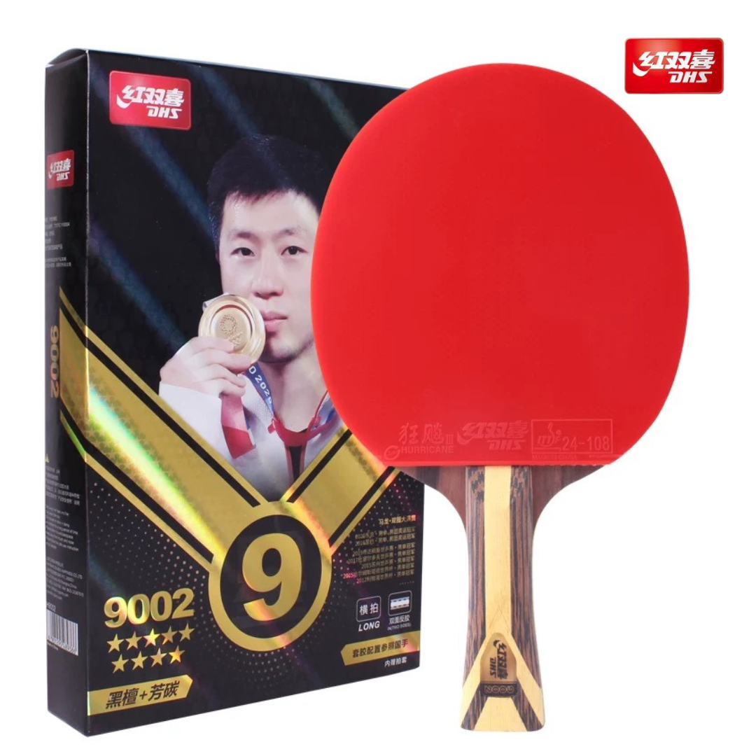 DHS H9002 Professional Shakehand Table Tennis Paddle - FL Handle Style for Competitive Play & Training - Perfect for Tournaments, Club Matches, and Home Practice Sessions