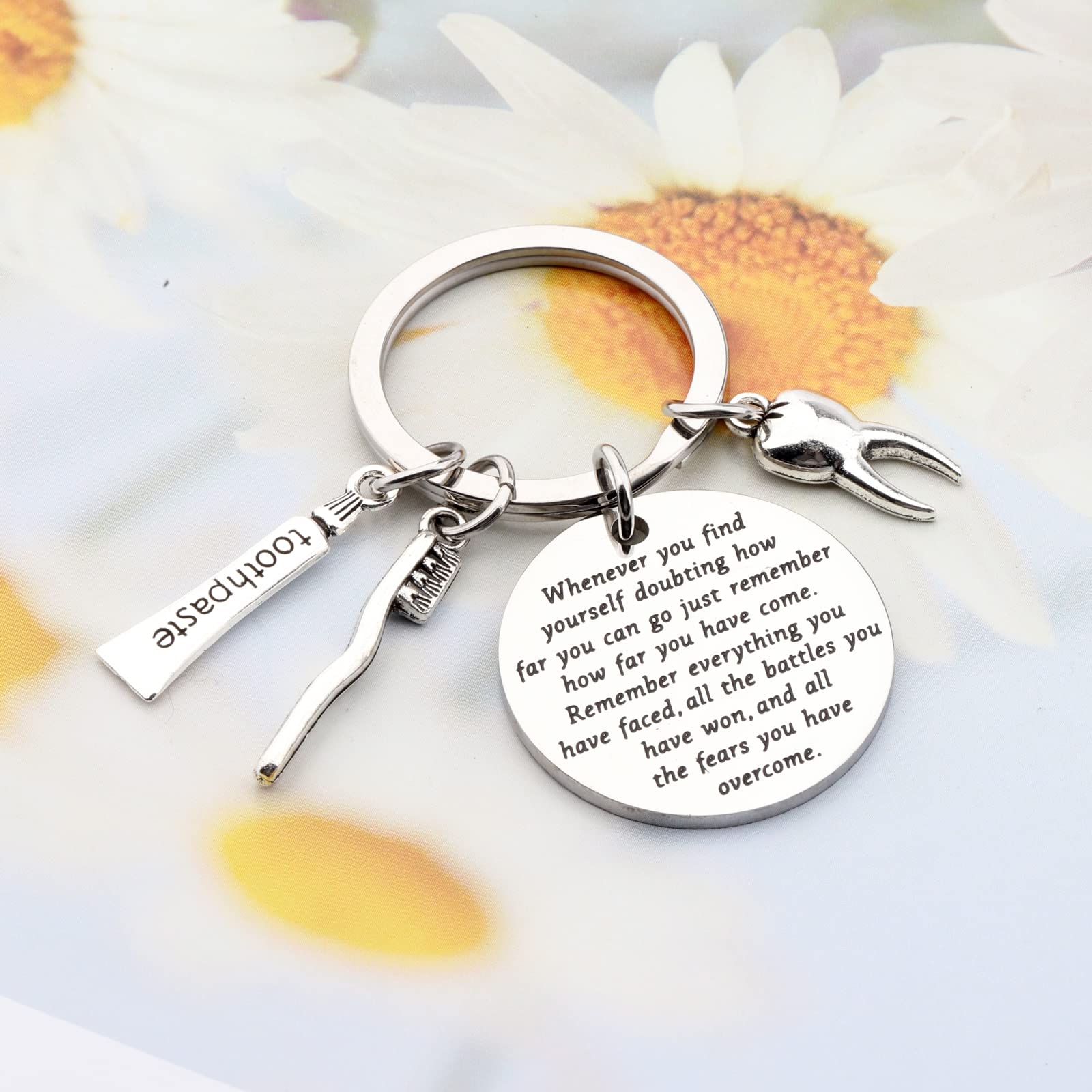 Dental Keychain for Dentists - Inspirational Graduation Gift & Jewelry for Dental Professionals - Perfect for Graduation, Appreciation, and Daily Use