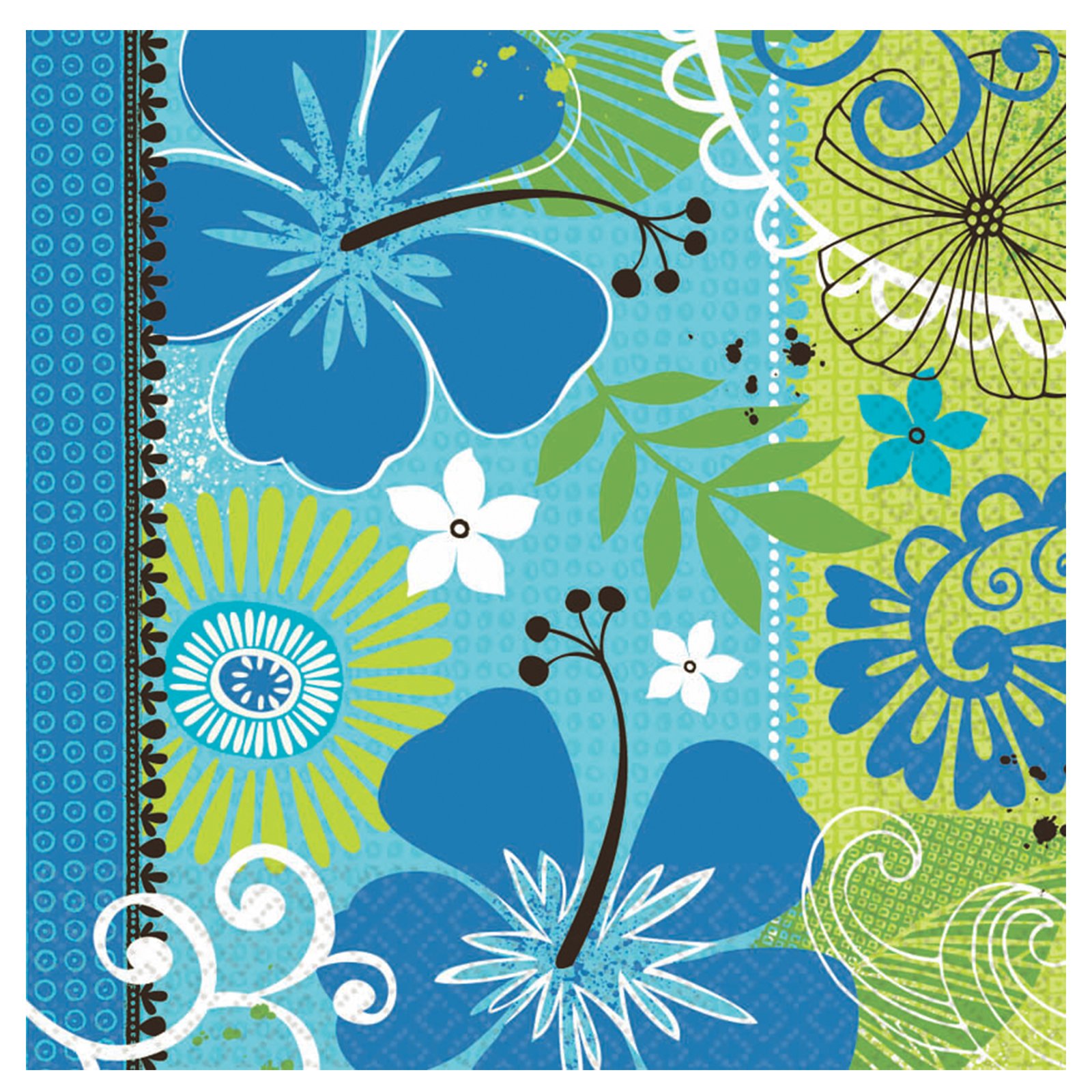 Tropical Breeze Disposable Lunch Napkins - Colorful Party Supplies for Picnics, BBQs & Summer Gatherings
