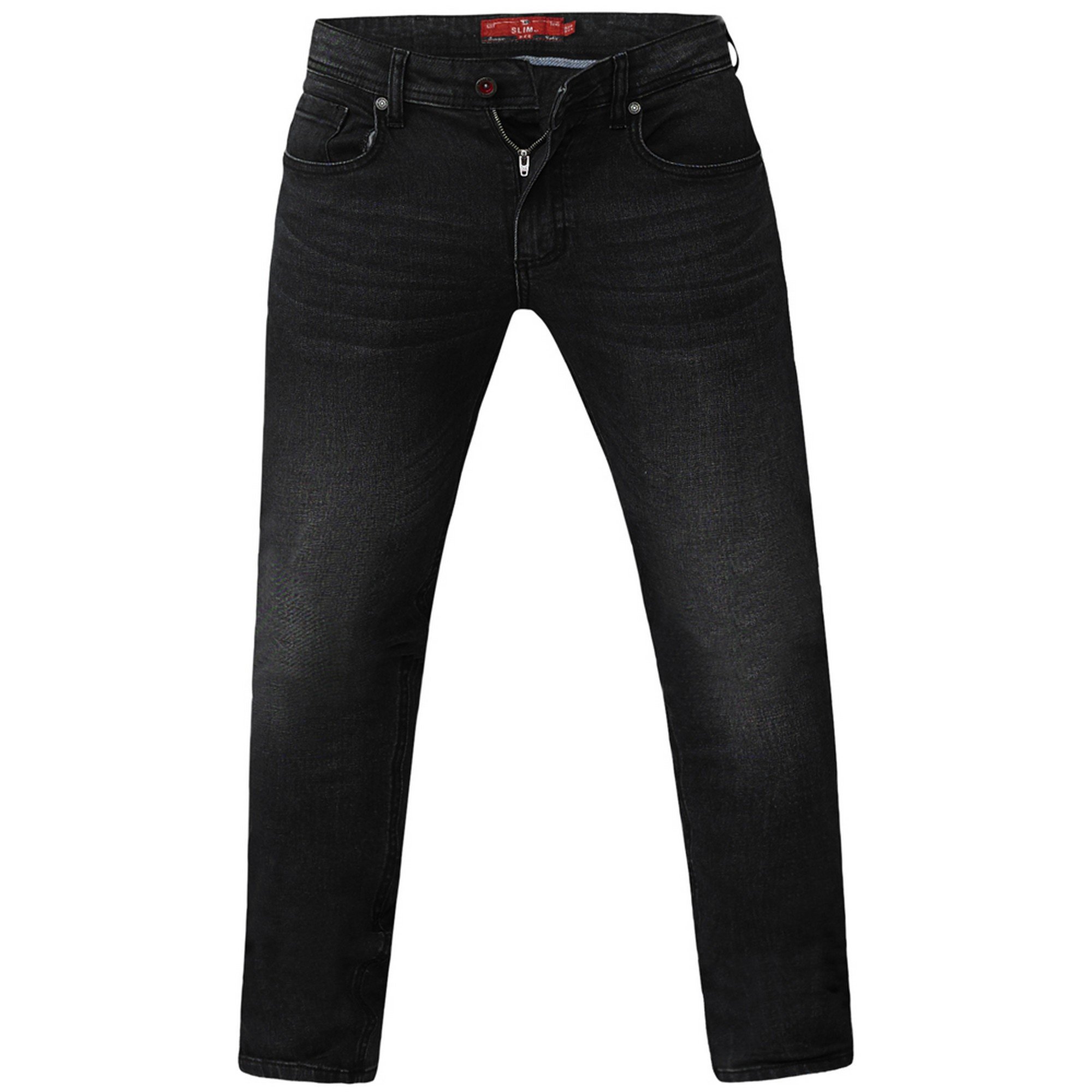 Duke Men's Benson King Size Tapered Fit Stretch Jeans - Comfortable Slim Fit Denim Pants for Casual Wear & Everyday Use