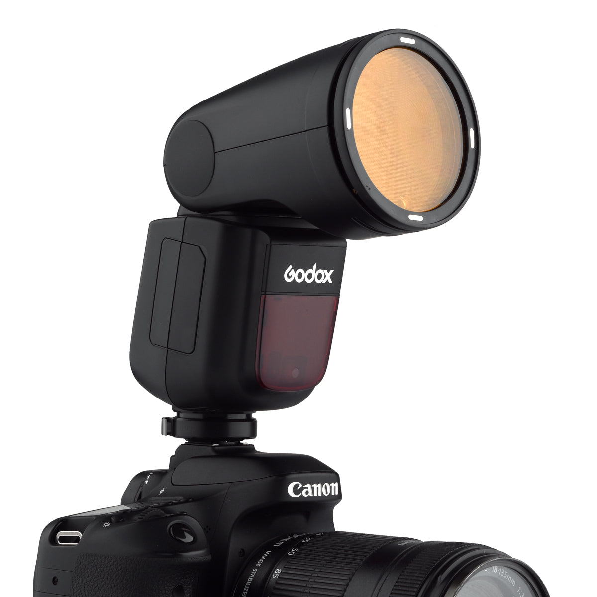 Canon V1 Round Head Speedlite Flash with Accessory Kit - Professional DSLR Camera Lighting for Portraits, Events & Studio Photography