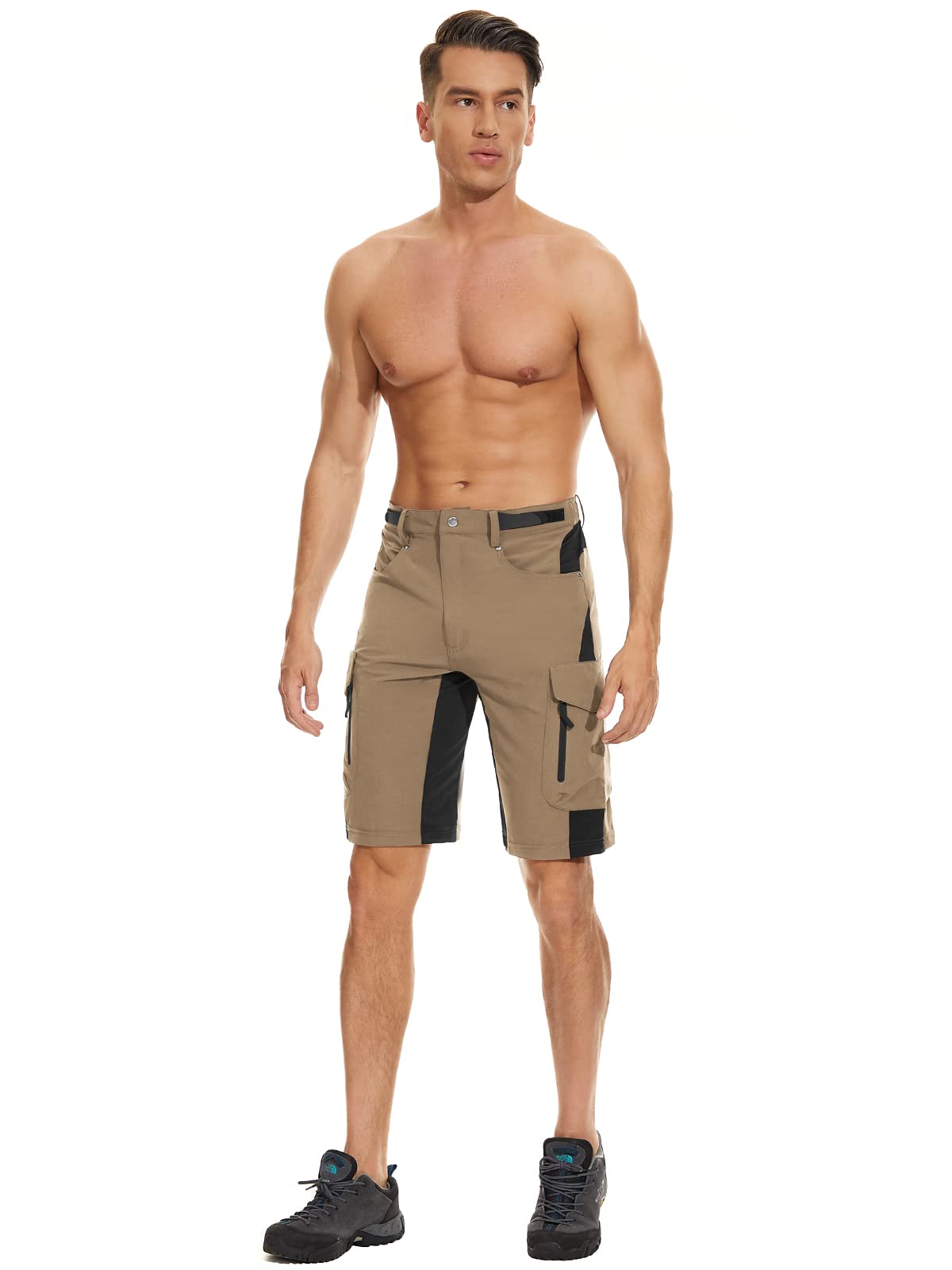Cycorld Men's Mountain Bike Shorts - Cycling & Hiking Cargo Shorts for Outdoor Sports