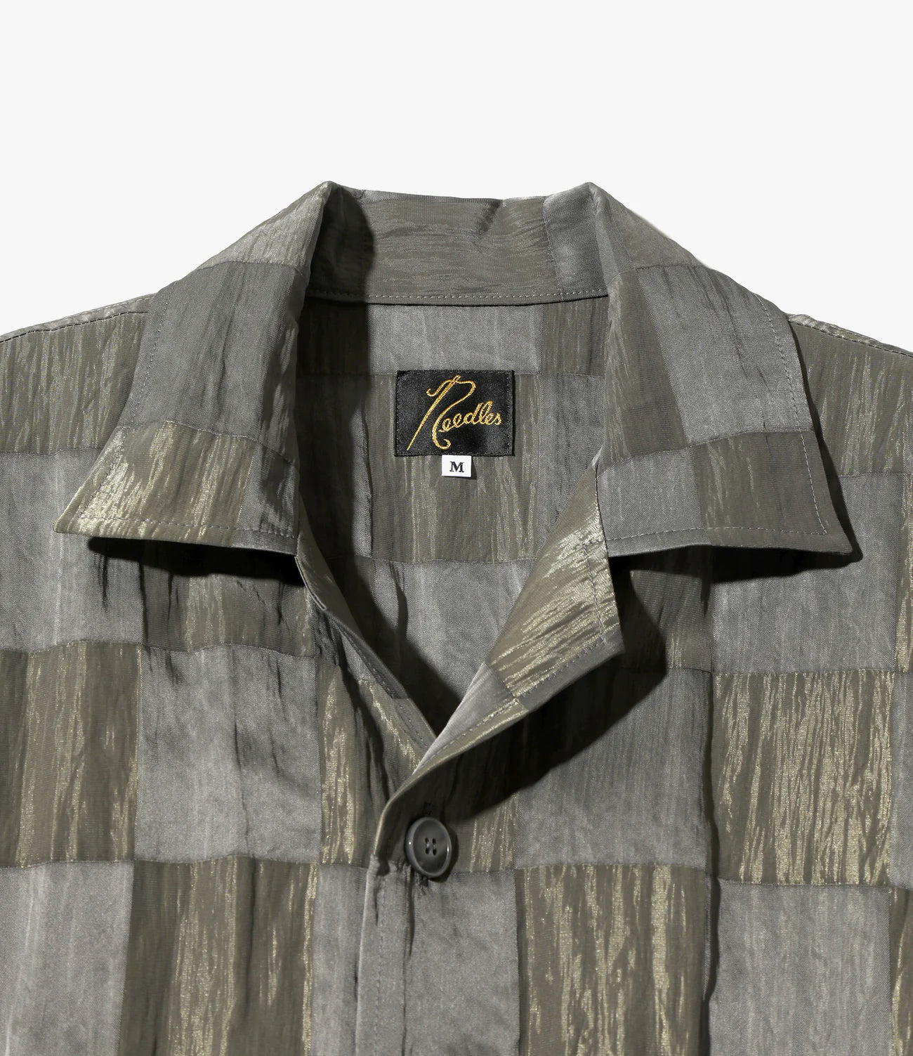 Stylish Cabana Shirt for Men - Bright Checkered Grey Cotton - Perfect for Beach, Pool & Summer Outings
