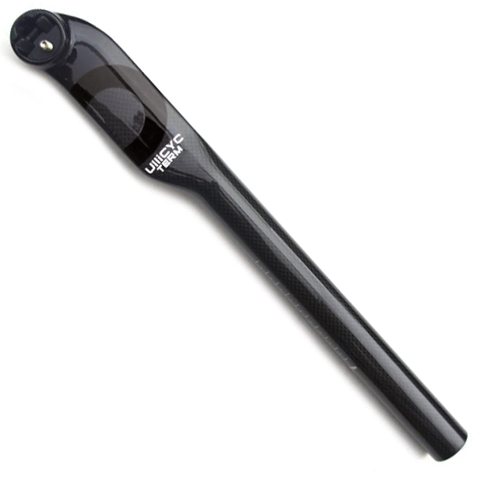 KBBKIC Carbon Fiber Bike Seatpost 350mm/400mm - 25° Offset for 27.2/30.8/31.6mm MTB & Road Bikes - Lightweight Suspension Seat Post (Black, 30.8x350mm) - Perfect for Mountain Biking, Road Cycling & Commuting