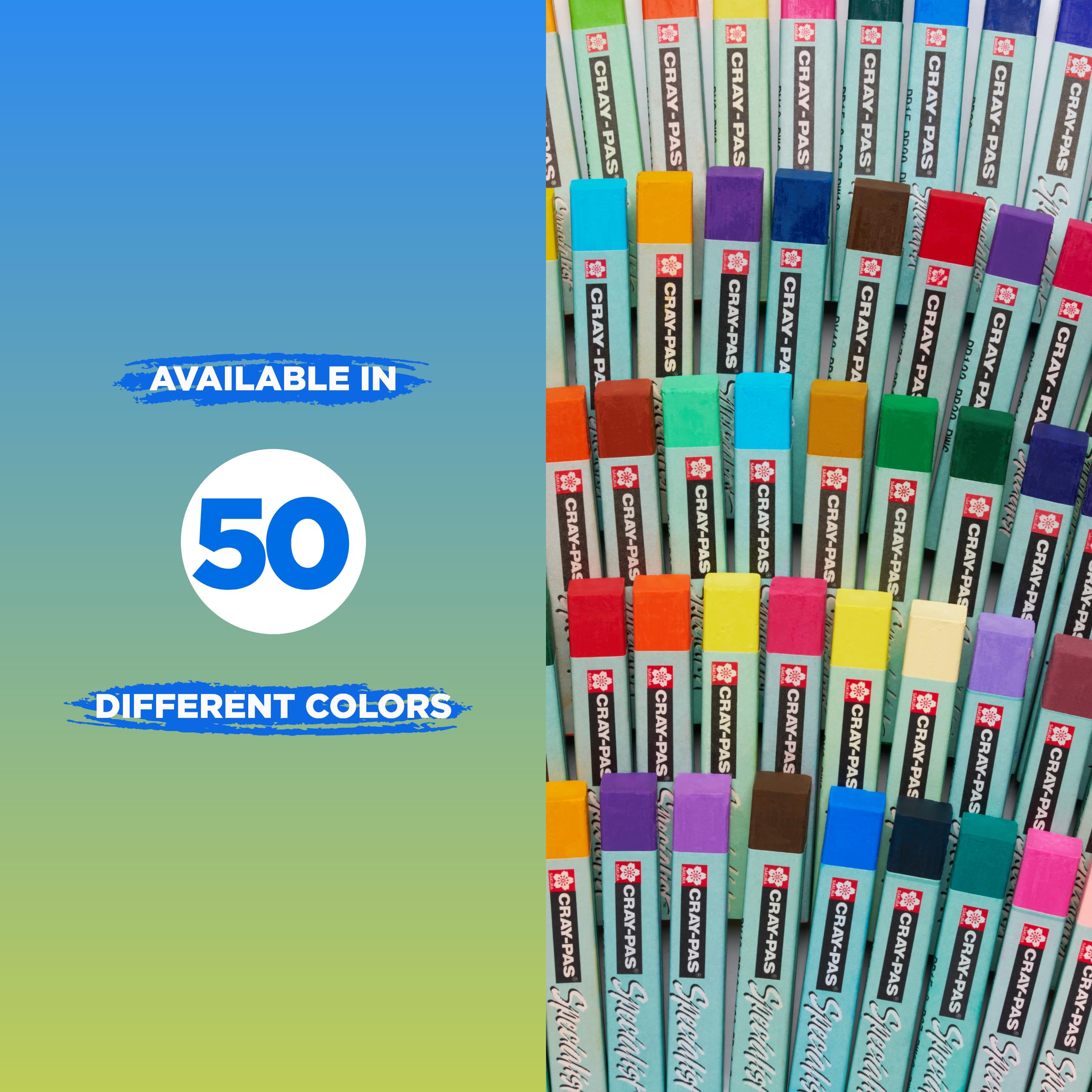 SAKURA Cray-Pas Specialist Oil Pastel Set - 25 Vibrant Colors, Premium Artist Quality Wax & Oil Pigments - Perfect for Professional Drawing, Sketching & Mixed Media Art
