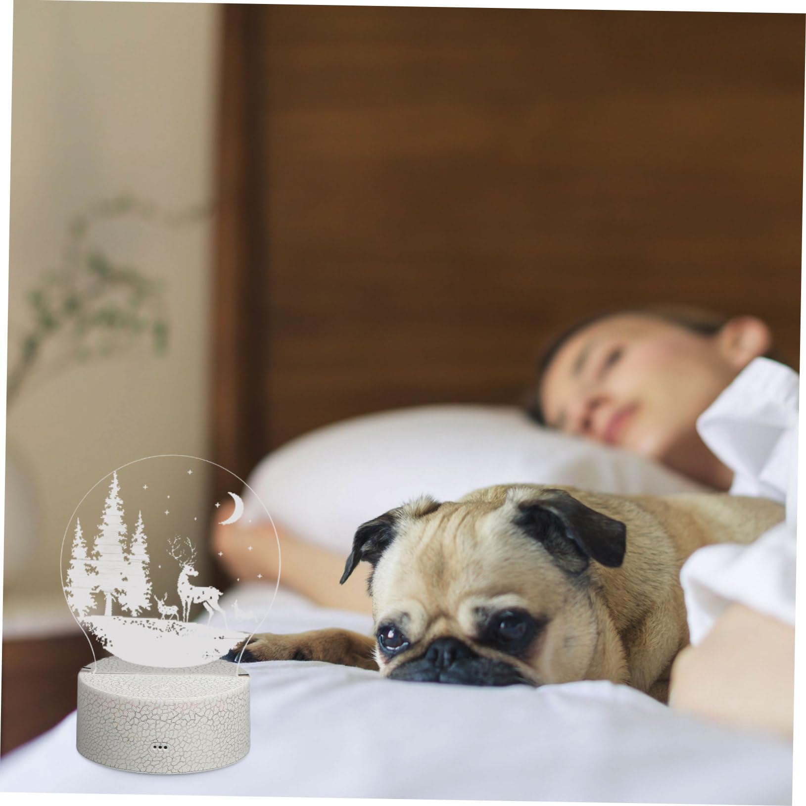 BUTIFULSIC LED Night Light - Christmas Decorations, Xmas Style Desktop Lamp, Safe & Odor-Free for Kids Room, Bedside, Holiday Home Decor