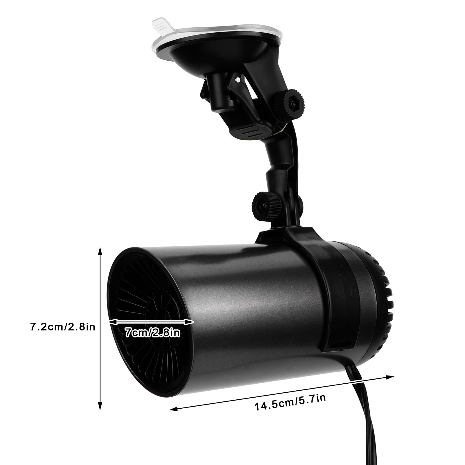 Portable Car Heater and Defroster - Fast Windshield Defogging & Quick Heating Solution for Winter Driving - Ideal for Cars, Trucks and RVs in Cold Weather Conditions