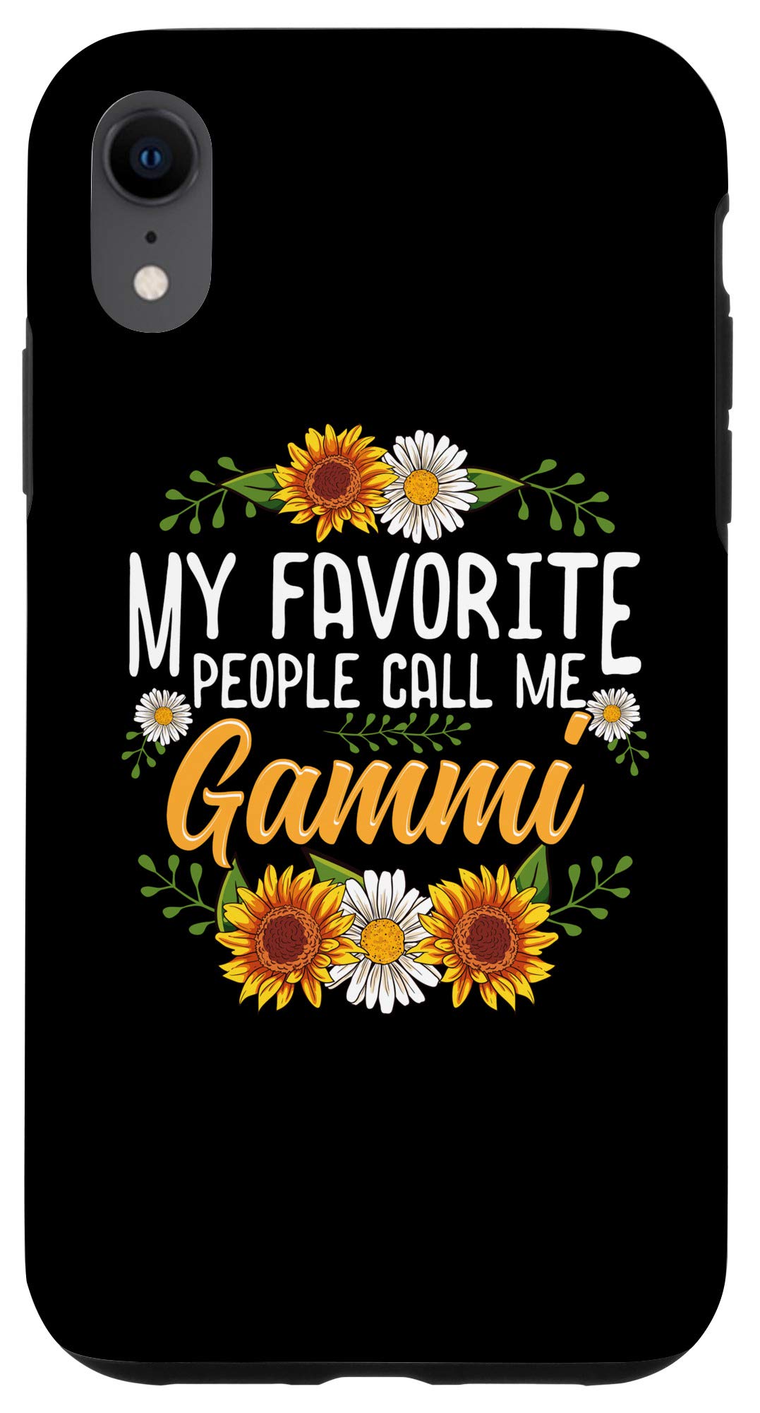 Premium iPhone XR Phone Case - 'My Favorite People Call Me Gammi' Sunflower Design | Durable Protective Cover for Everyday Use, Travel & School