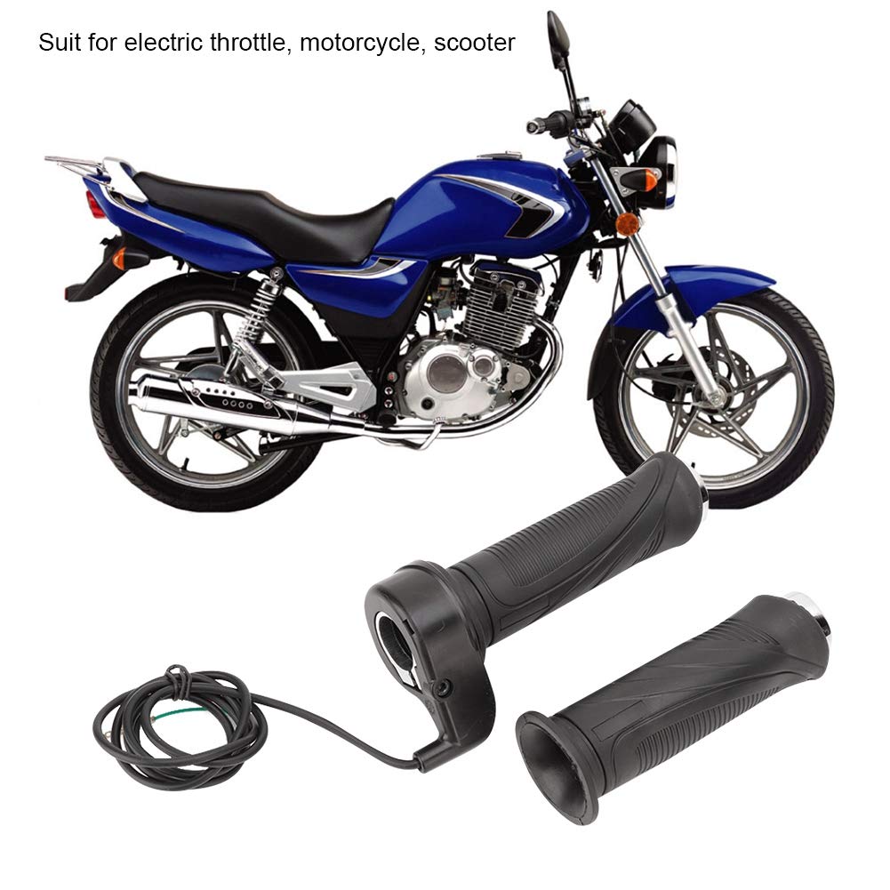 KIMISS Motorcycle Throttle Grip with Cable - Electric Throttle for Scooter, ATV, and Ebike Speed Control - Perfect for Off-Road Adventures and Urban Commuting
