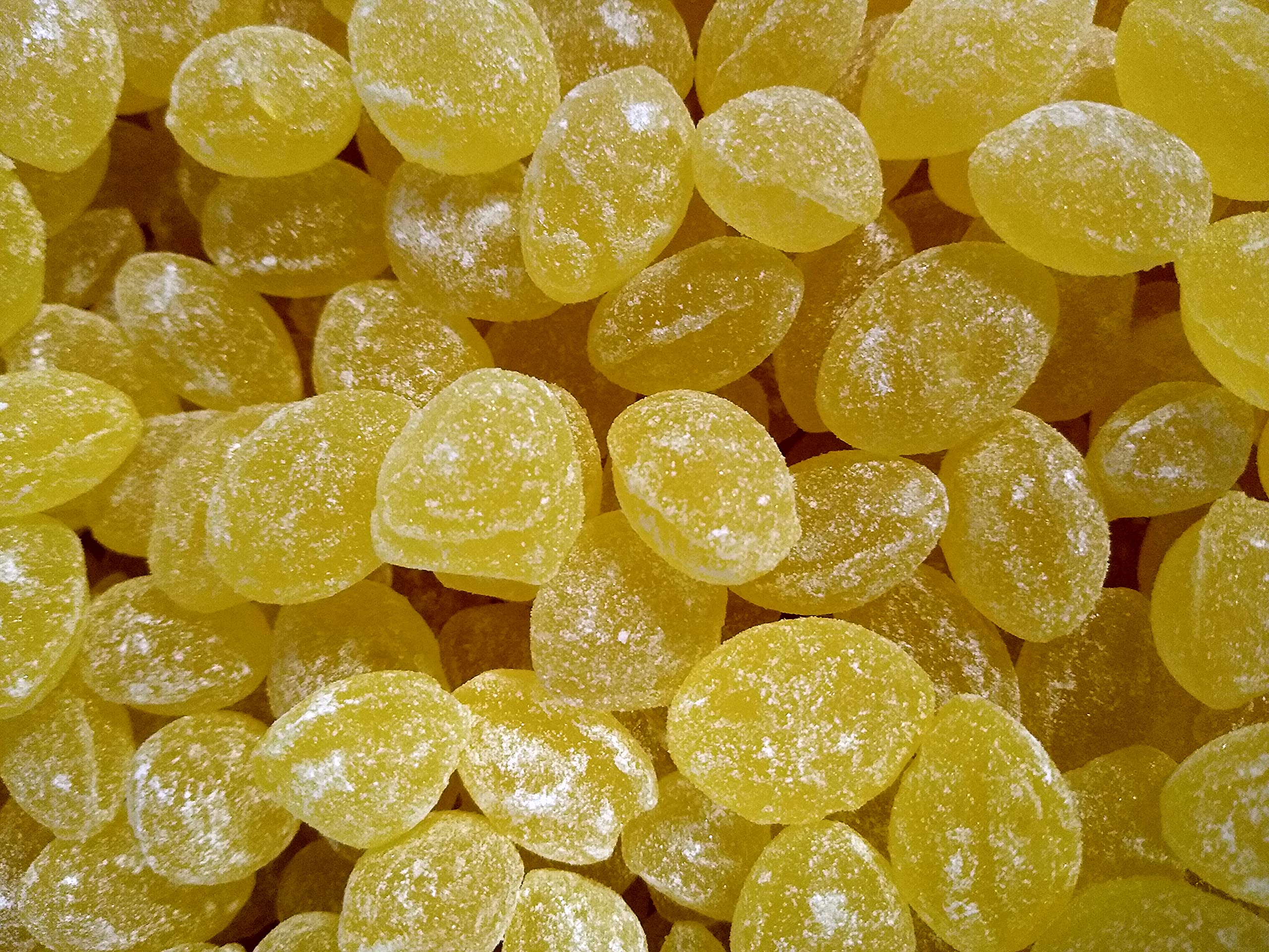Claeys Lemon Bulk Sanded Candy Drops - 2 lbs of Fresh Sour Lemon Hard Candy for Baking, Party Favors & Gift Bags