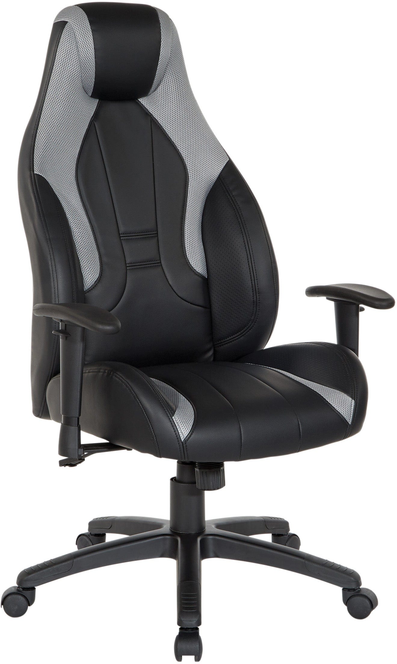Office Star Commander Gaming Chair [CMD25] - Ergonomic High-Back Racing Style Chair with Adjustable Armrests & Lumbar Support for PC & Console Gamers - Perfect for Gaming, Streaming & Home Office Use