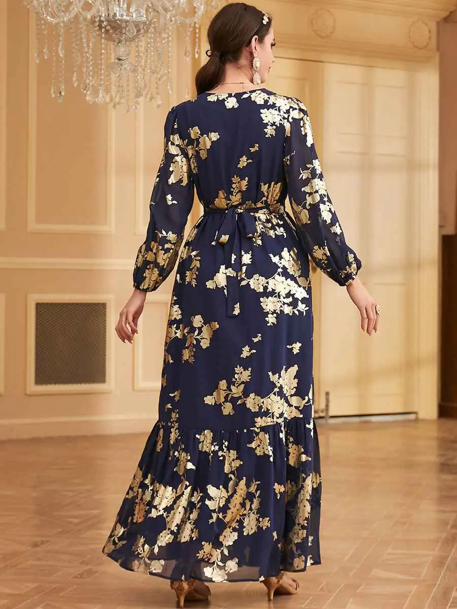 Elegant Moroccan Caftan Kaftan Dress for Women - Handmade Bronzing Eid Party Wear - Perfect for Weddings, Festivals & Special Occasions