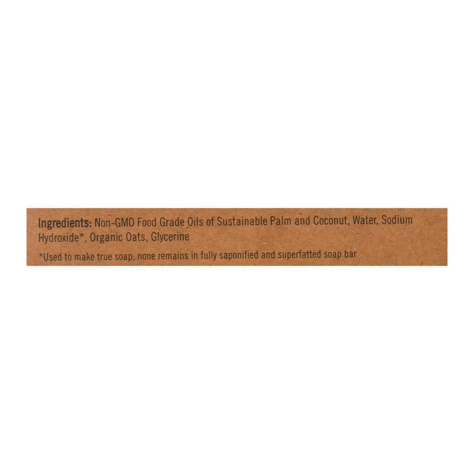 Sappo Hill Natural Oatmeal Bar Soap - 3.5 oz (1 Bar) | Organic, Moisturizing & Exfoliating | Perfect for Dry Skin, Sensitive Skin & Daily Body Care