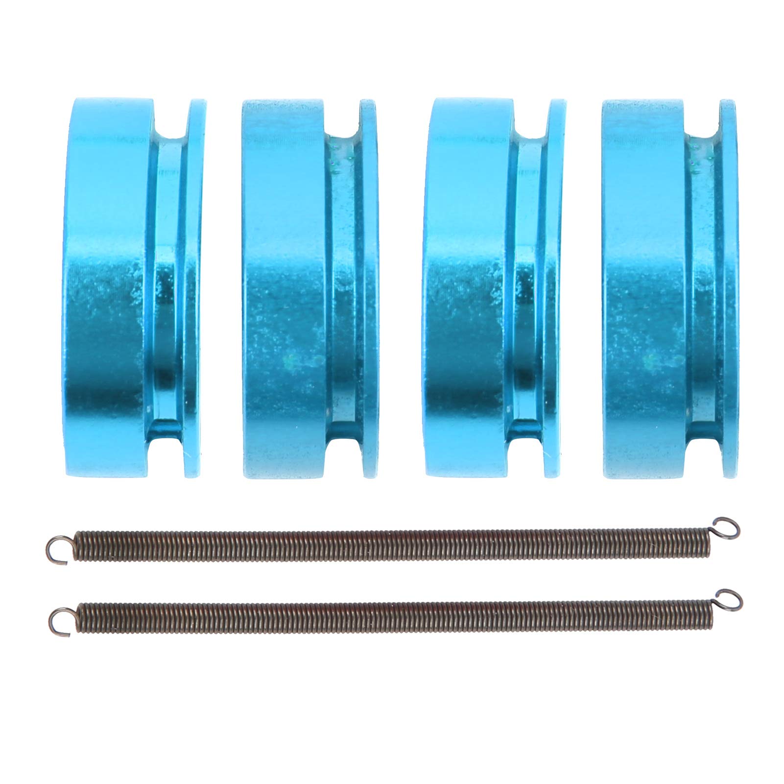 High-Performance Small Size RC Clutch Shoe with Spring Fit - 2-Piece Set for Nitro RC Cars (Blue) | Durable Replacement Part for Racing & Off-Road RC Vehicles