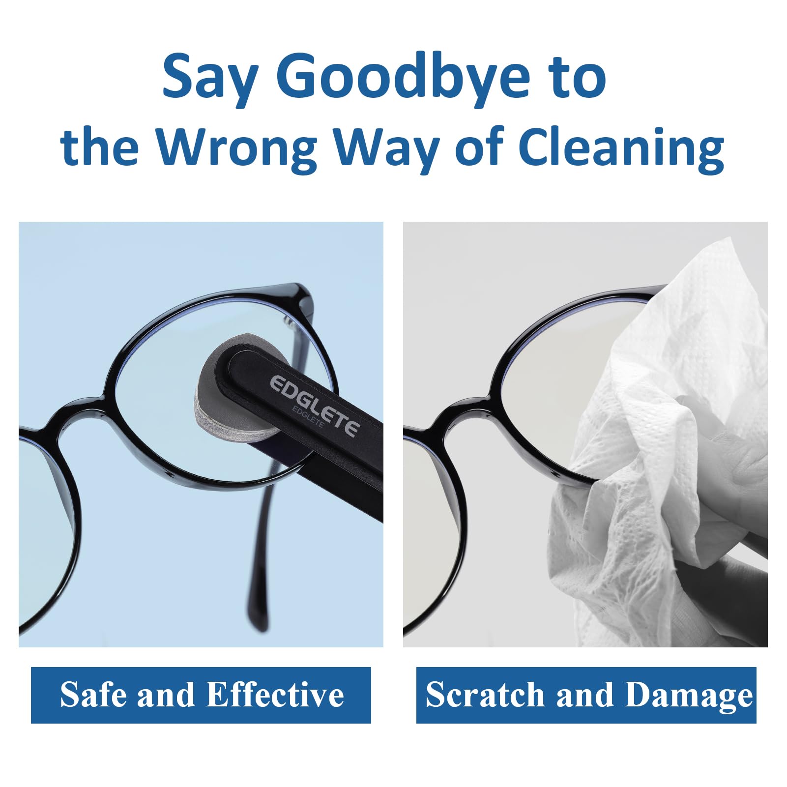 Premium Eyeglass Cleaning Kit with Microfiber Cloth & Lens Spray - Travel-Friendly Glasses Cleaner for Crystal Clear Vision - No Streaks or Scratches - Perfect for Glasses, Sunglasses, and Camera Lenses at Home, Office, or On-The-Go