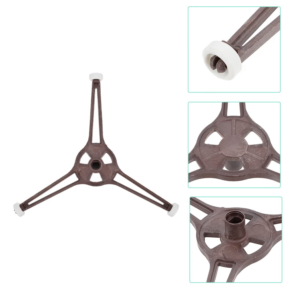 Microwave Turntable Ring - Triple Arm Rotating Glass Plate Holder, 14MM Replacement Tray Support for Microwave Ovens | Durable Accessory for Even Heating & Easy Cleaning | Perfect for Replacing Broken or Missing Microwave Turntables