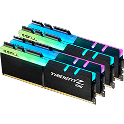 G.SKILL Trident Z RGB 64GB (4x16GB) DDR4 4000MHz RAM - High Performance Desktop Memory for Gaming, Video Editing & PC Builds