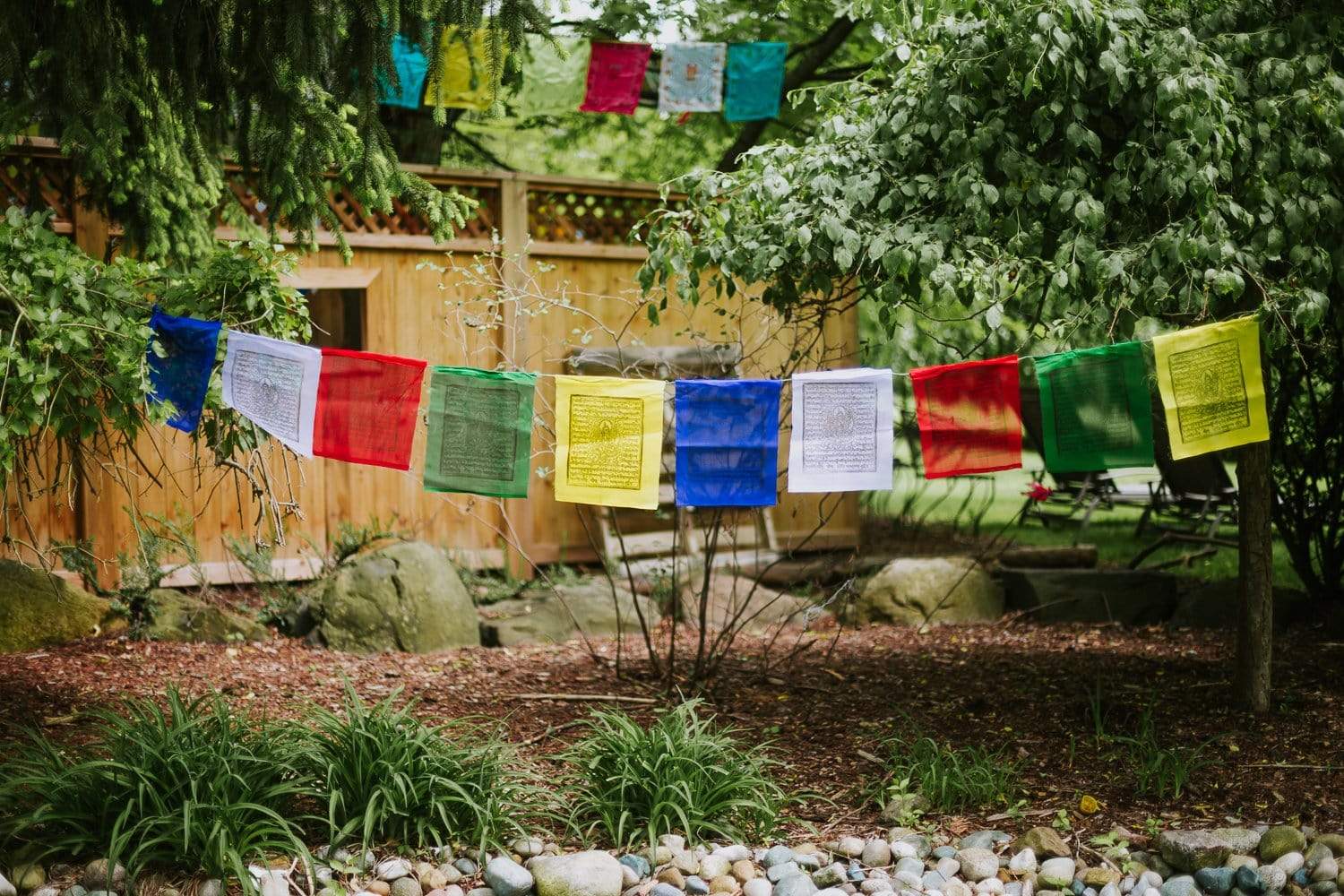 Authentic Green Tara Mantra Prayer Flags - Buddhist Blessings for Peace & Protection | Perfect for Home, Garden & Meditation Spaces
