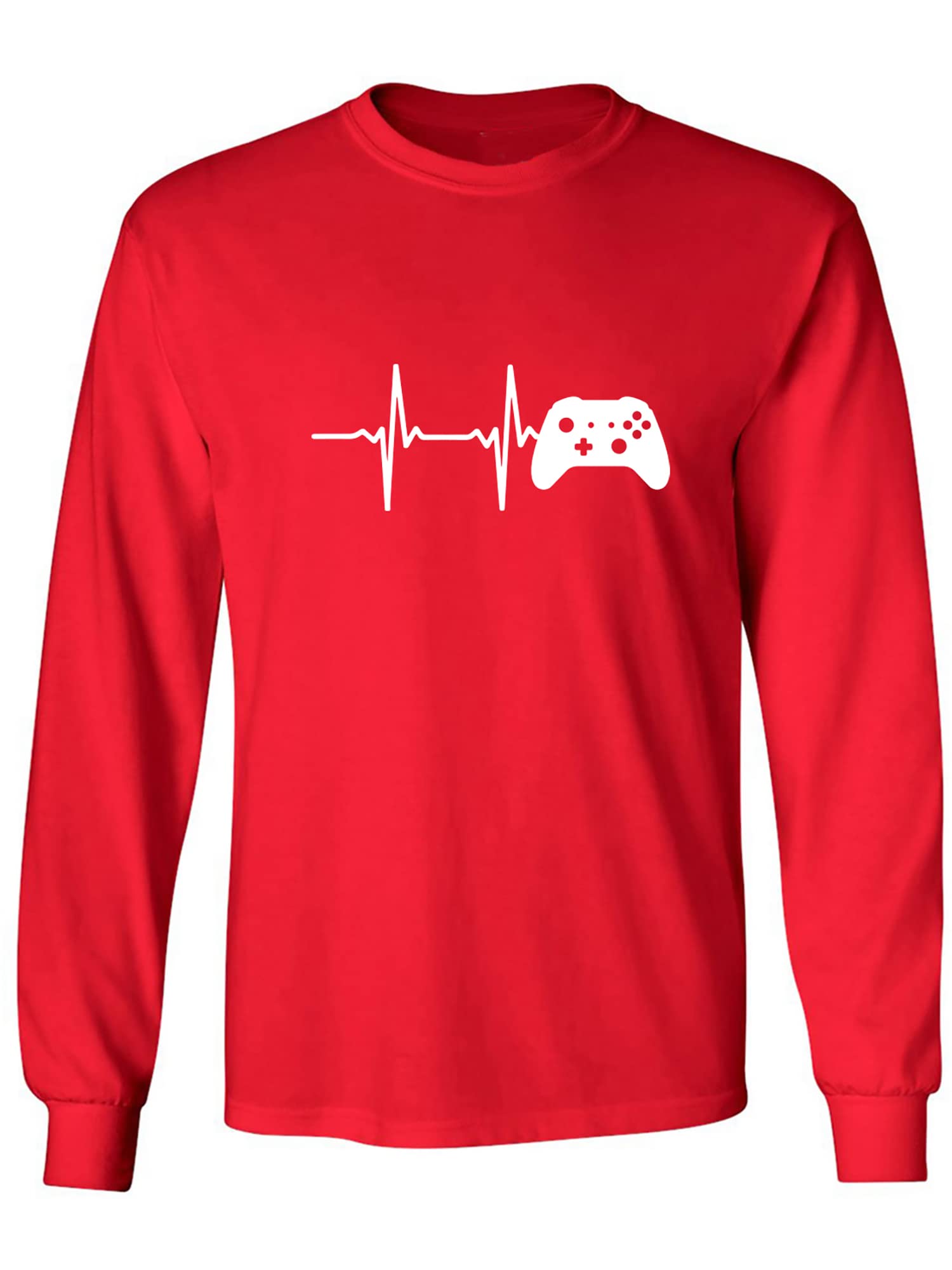 Heartbeat of a Gamer 2 - Premium Adult Long Sleeve T-Shirt for Men & Women | Comfortable Gaming Apparel for Casual Wear, eSports & Gamer Lifestyle
